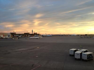 Sunday evening at Calgary airport